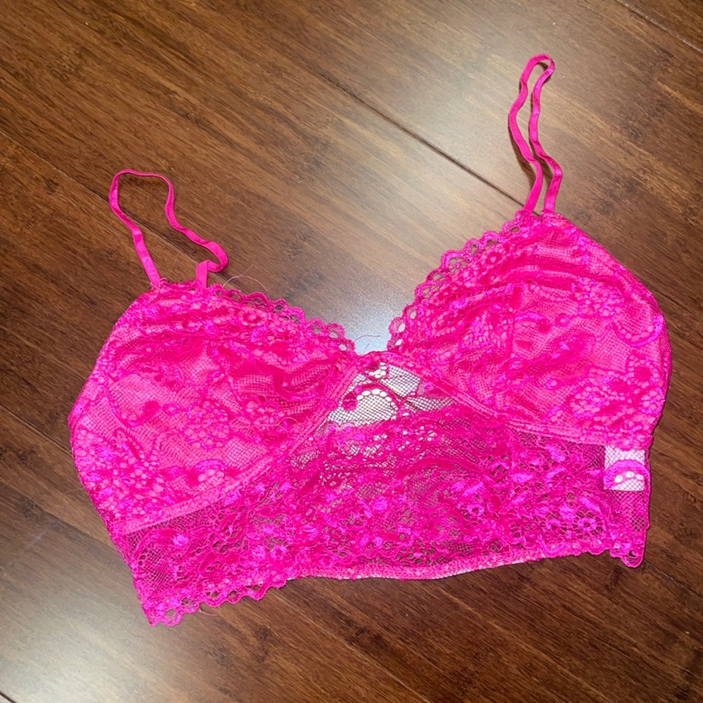 Pink Lace Bralette